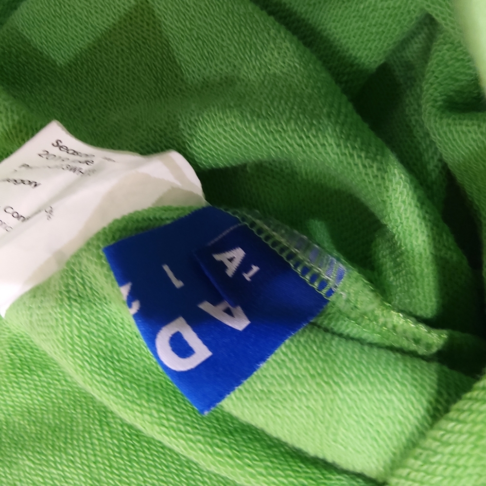 Ader Error Boxer print oversized neon green sweatshirt - Picture 7 of 9